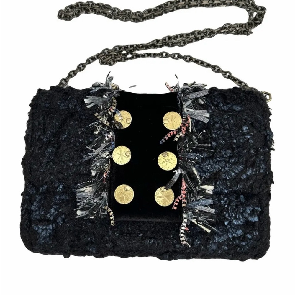 Kooreloo Elegant Black and Gold Women's Shoulder Bag
